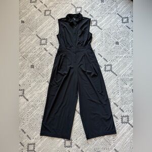 Athleta Brooklyn Wide Leg Jumpsuit Size 10 Petite 10P black